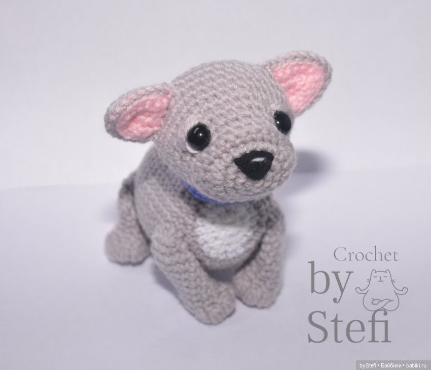 Французский бульдог Луи — Вязаные игрушки и амигуруми: крючком (фото 7)