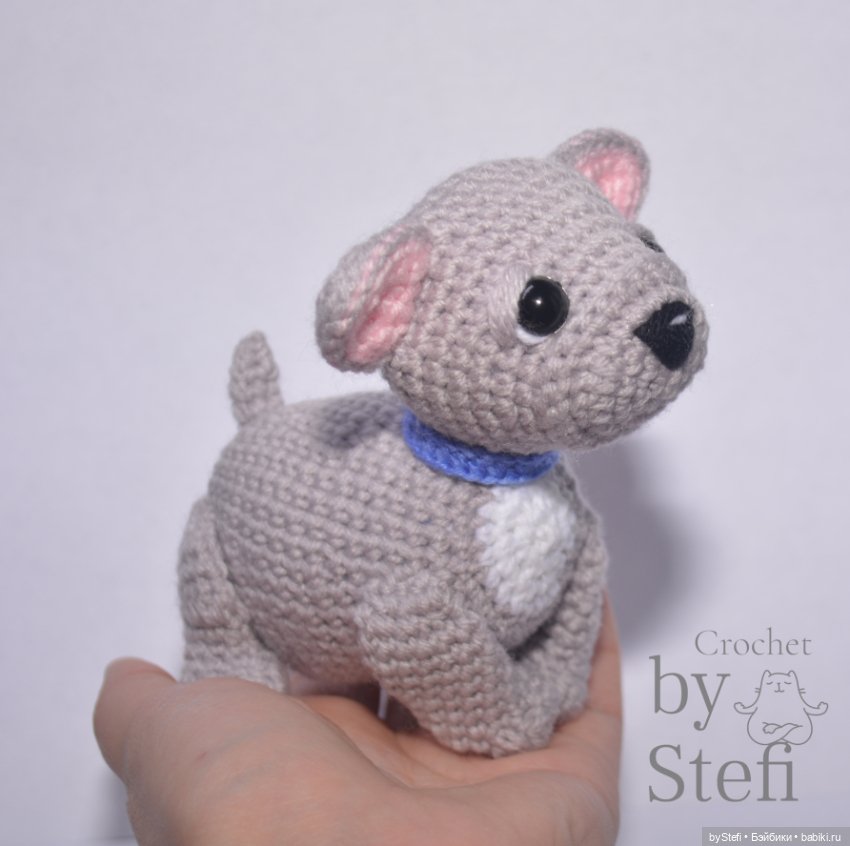 Французский бульдог Луи — Вязаные игрушки и амигуруми: крючком