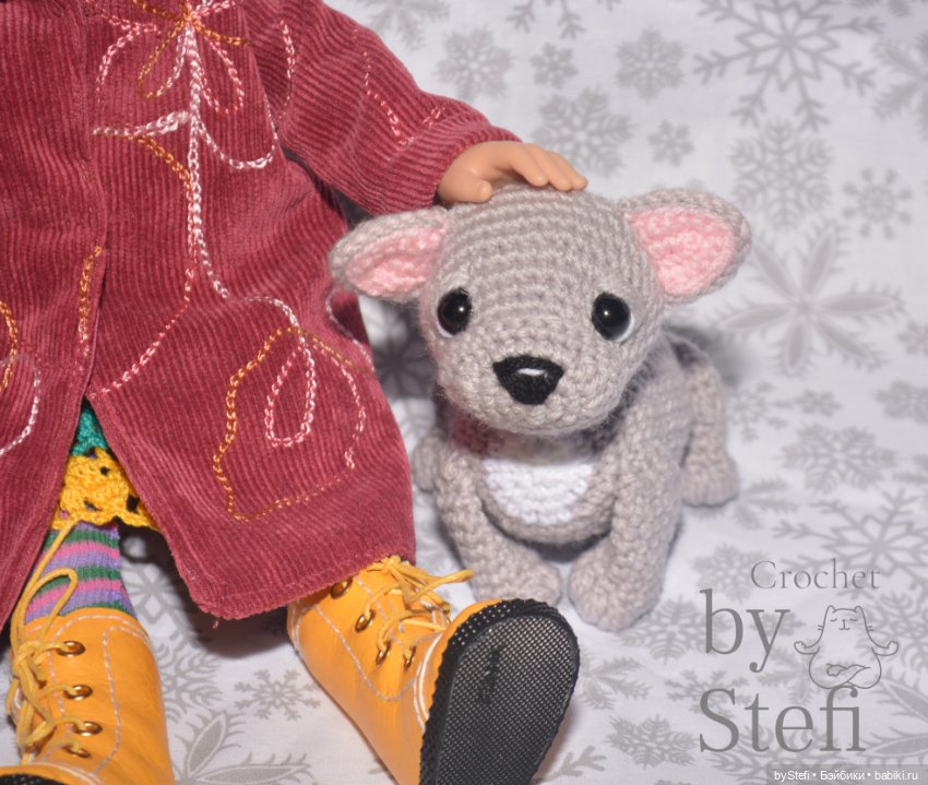 Французский бульдог Луи — Вязаные игрушки и амигуруми: крючком (фото 5)