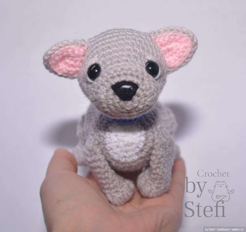 Французский бульдог Луи — Вязаные игрушки и амигуруми: крючком