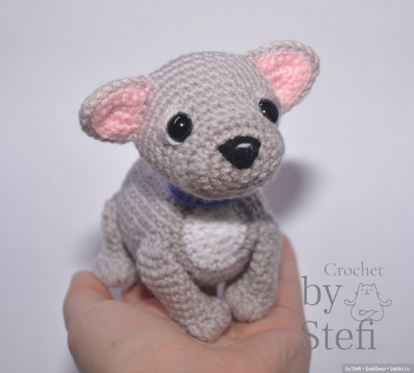 Французский бульдог Луи — Вязаные игрушки и амигуруми: крючком (фото 9)