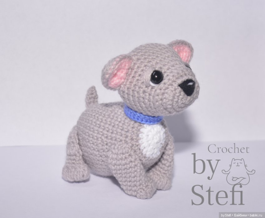 Французский бульдог Луи — Вязаные игрушки и амигуруми: крючком (фото 8)