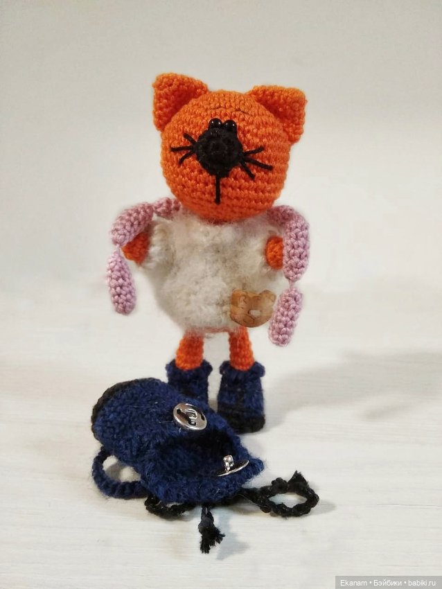 Без кота жизнь не та — Вязаные игрушки и амигуруми: крючком (фото 3)