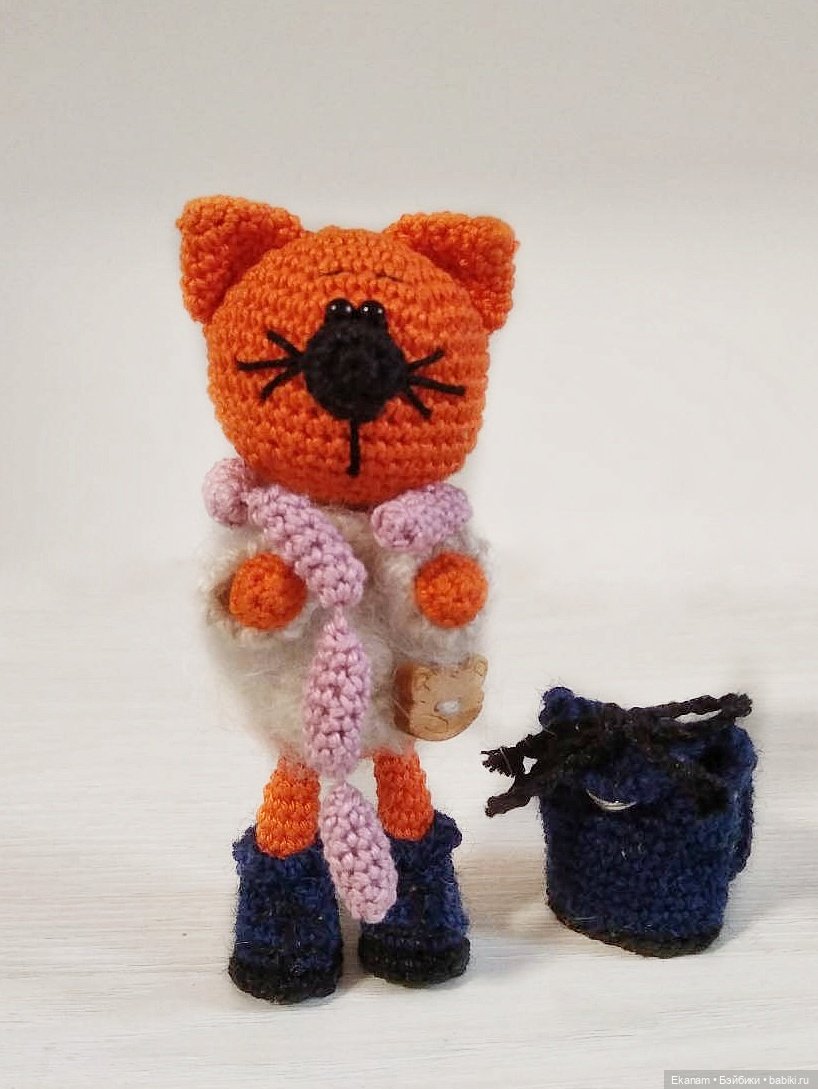Без кота жизнь не та — Вязаные игрушки и амигуруми: крючком (фото 6)