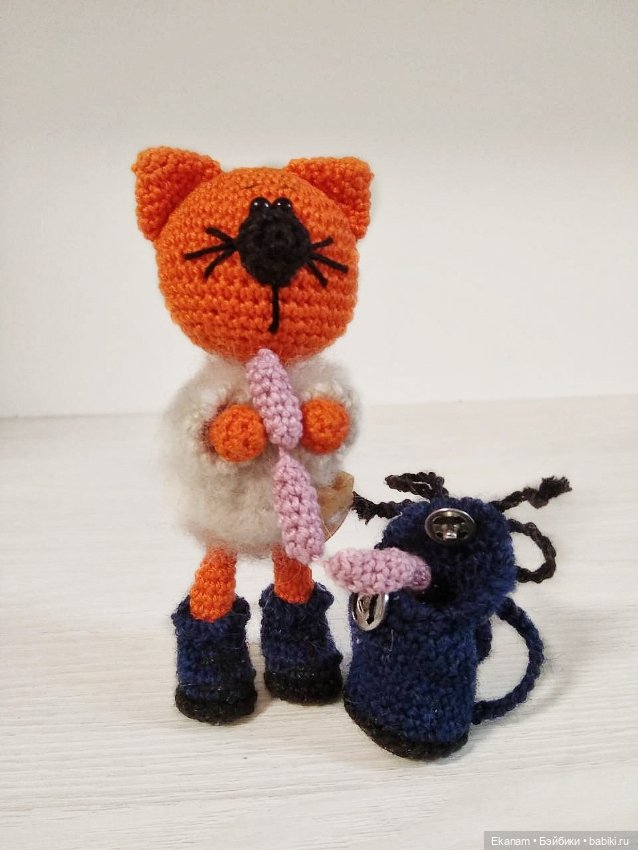 Без кота жизнь не та — Вязаные игрушки и амигуруми: крючком (фото 4)
