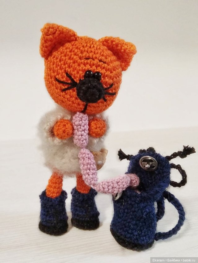 Без кота жизнь не та — Вязаные игрушки и амигуруми: крючком (фото 5)