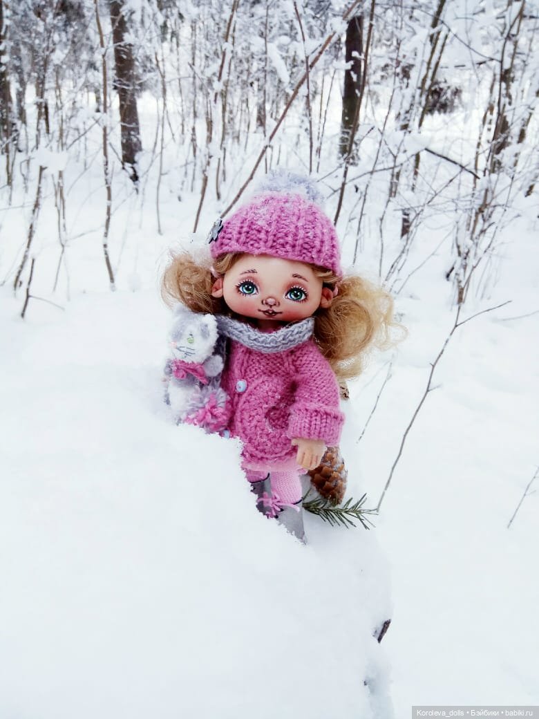 Таичка и зимняя сказка — Авторские текстильные куклы: Вальдорфские (фото 7)