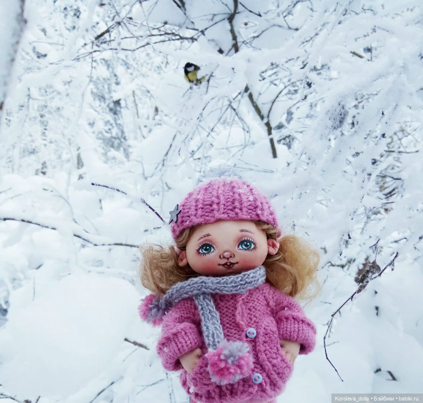 Таичка и зимняя сказка — Авторские текстильные куклы: Вальдорфские (фото 10)