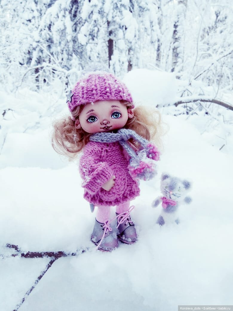 Таичка и зимняя сказка — Авторские текстильные куклы: Вальдорфские (фото 4)