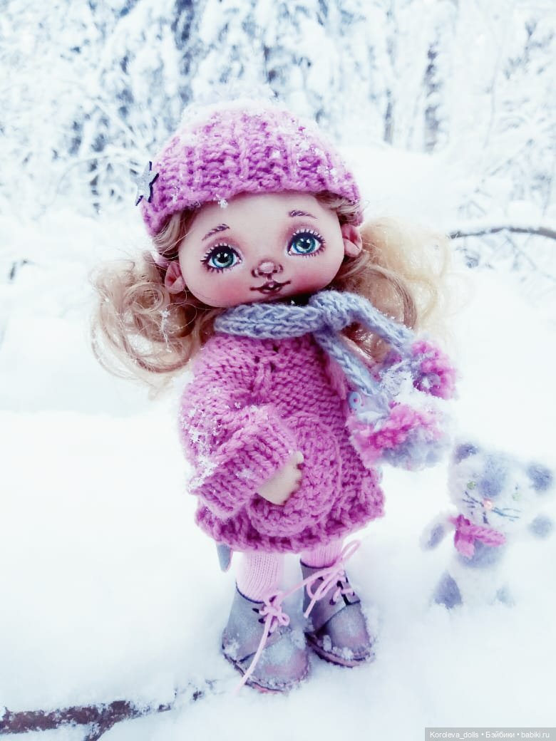 Таичка и зимняя сказка — Авторские текстильные куклы: Вальдорфские (фото 3)