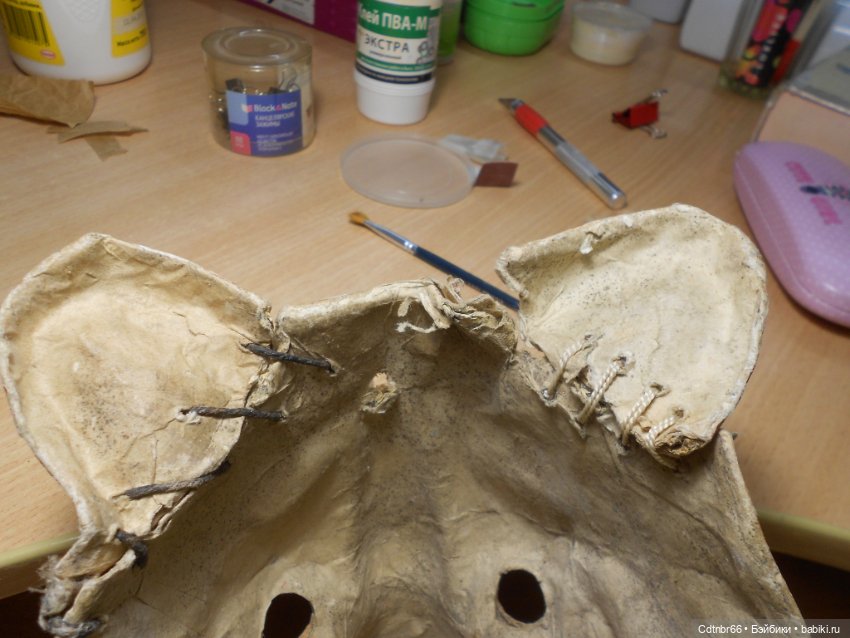 Старинная маска ТИГРА и коника, прискакавшего с Украины. Восстановление. Часть 1 (фото 7)