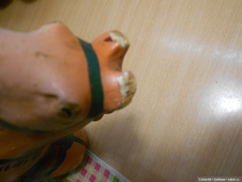 Старинная маска ТИГРА и коника, прискакавшего с Украины. Восстановление. Часть 1