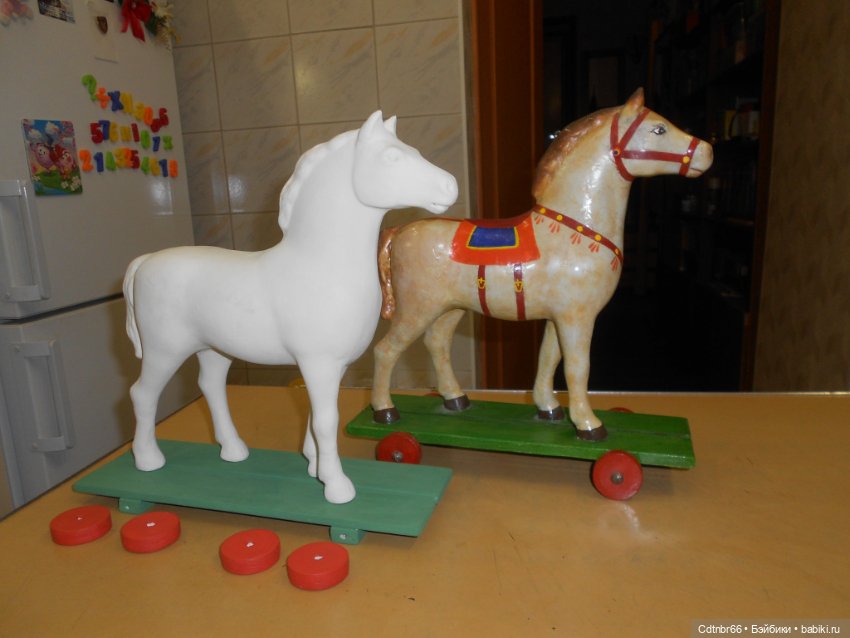 Старинная маска ТИГРА и коника, прискакавшего с Украины. Восстановление. Часть 1