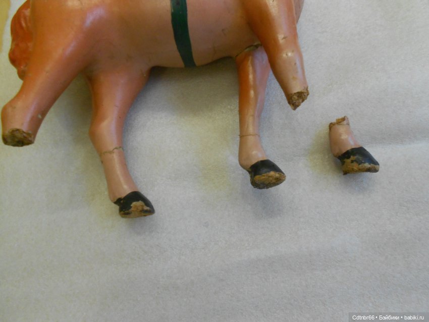 Старинная маска ТИГРА и коника, прискакавшего с Украины. Восстановление. Часть 1