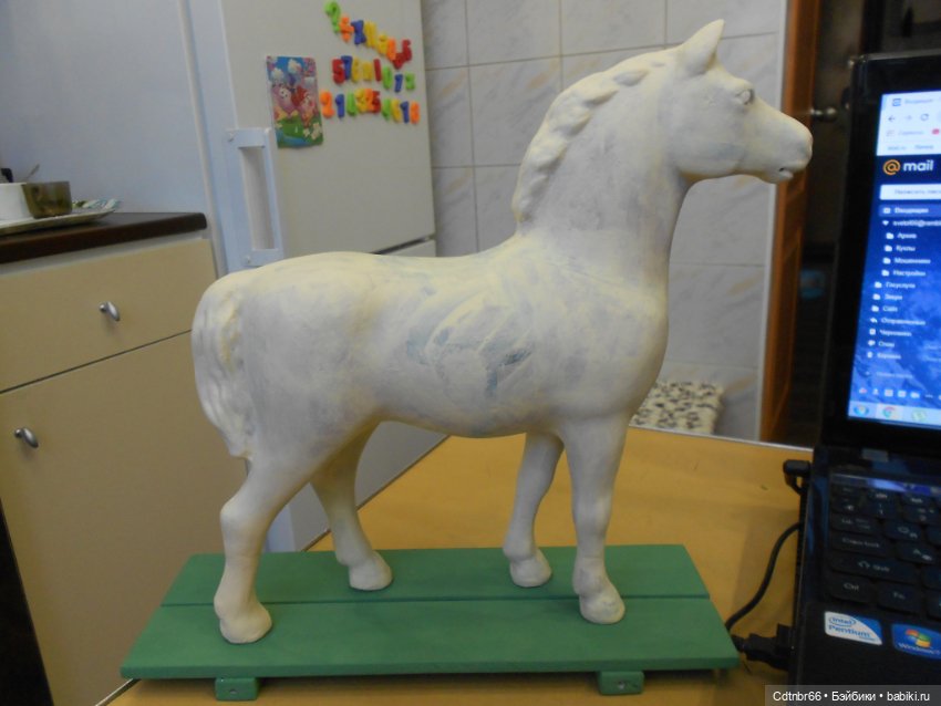 Старинная маска ТИГРА и коника, прискакавшего с Украины. Восстановление. Часть 1