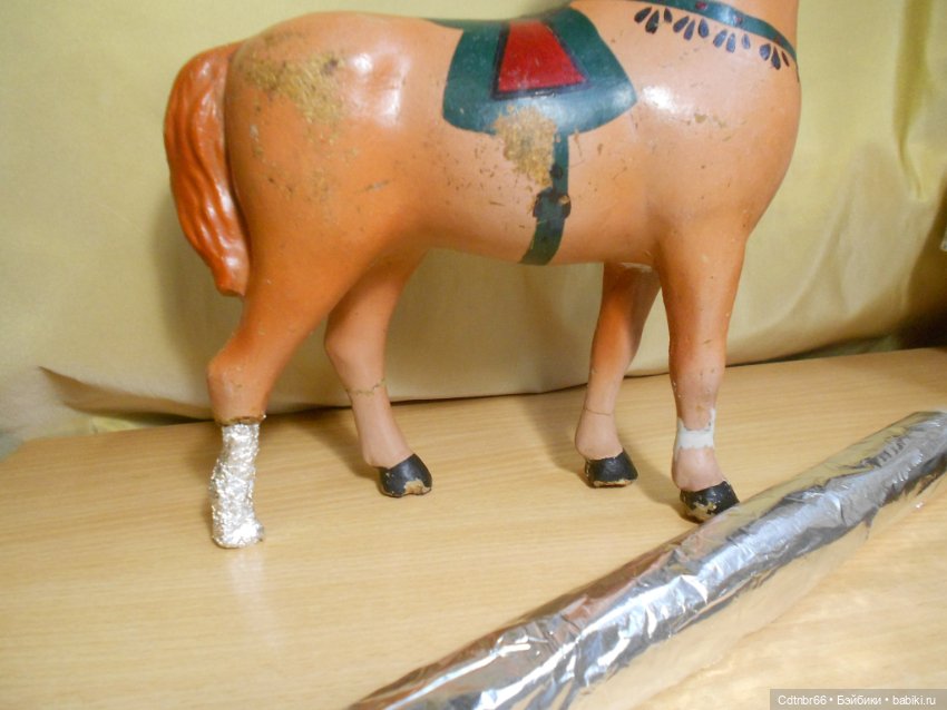 Старинная маска ТИГРА и коника, прискакавшего с Украины. Восстановление. Часть 1