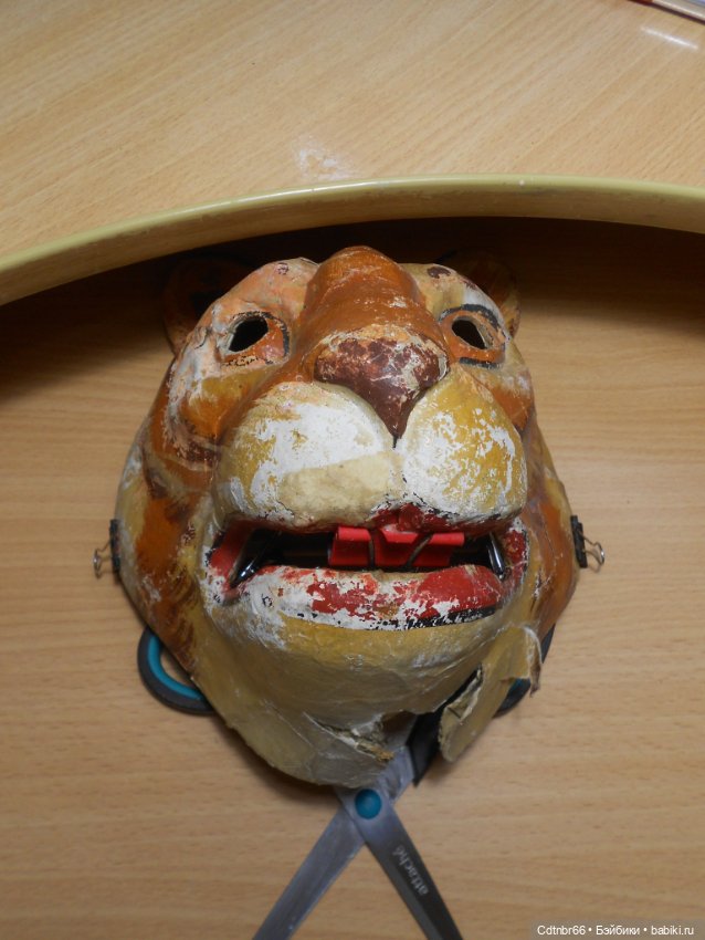 Старинная маска ТИГРА и коника, прискакавшего с Украины. Восстановление. Часть 1 (фото 9)