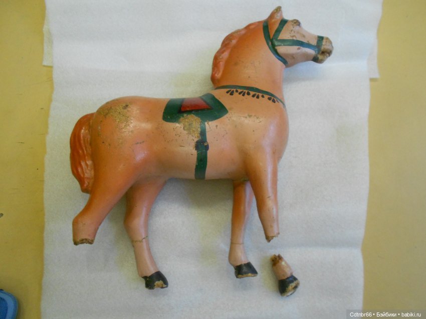 Старинная маска ТИГРА и коника, прискакавшего с Украины. Восстановление. Часть 1