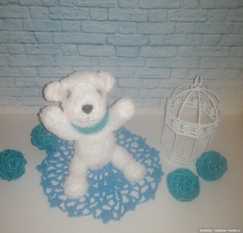 Медвежонок Айсберг — Вязаные игрушки и амигуруми: крючком