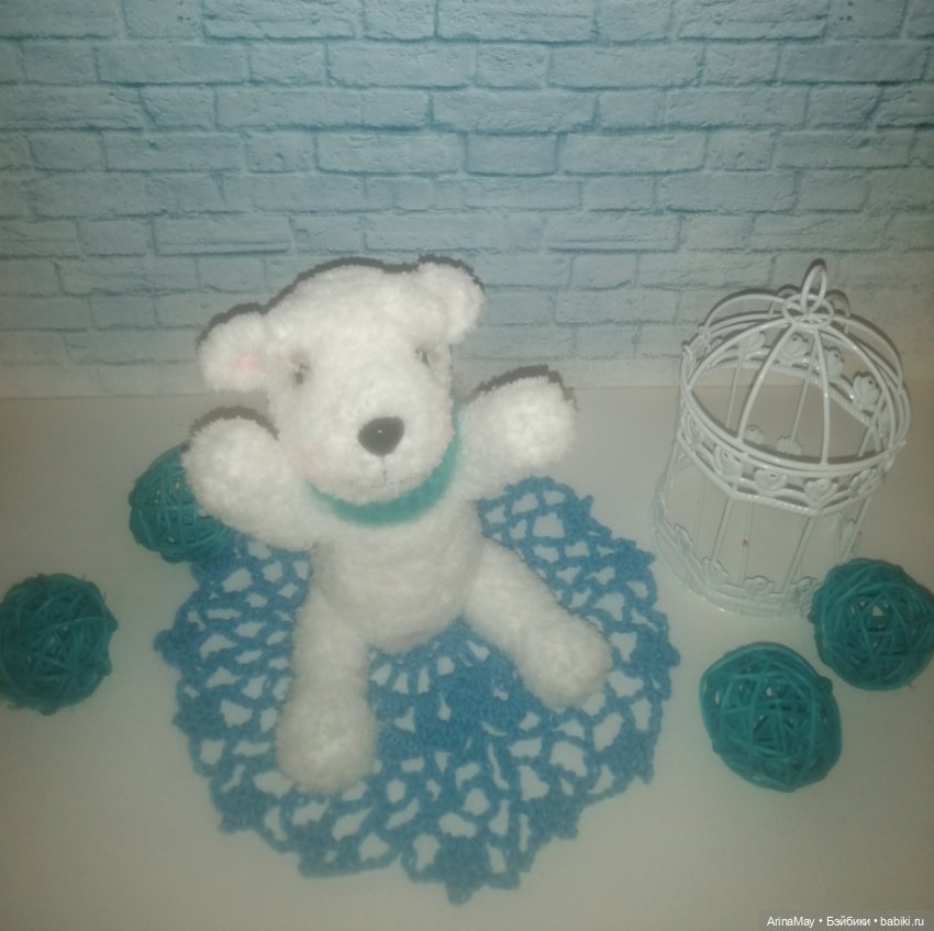 Медвежонок Айсберг — Вязаные игрушки и амигуруми: крючком