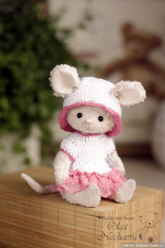 Мышка тедди Мила — Авторские мишки Тедди и друзья: фото (фото 2)