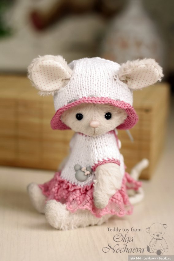 Мышка тедди Мила — Авторские мишки Тедди и друзья: фото (фото 4)