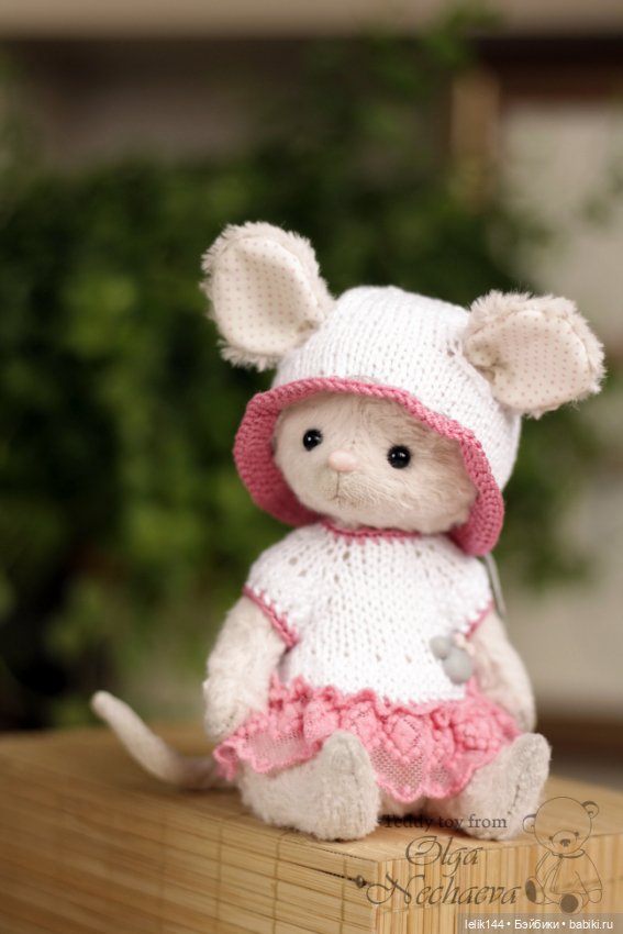 Мышка тедди Мила — Авторские мишки Тедди и друзья: фото (фото 3)