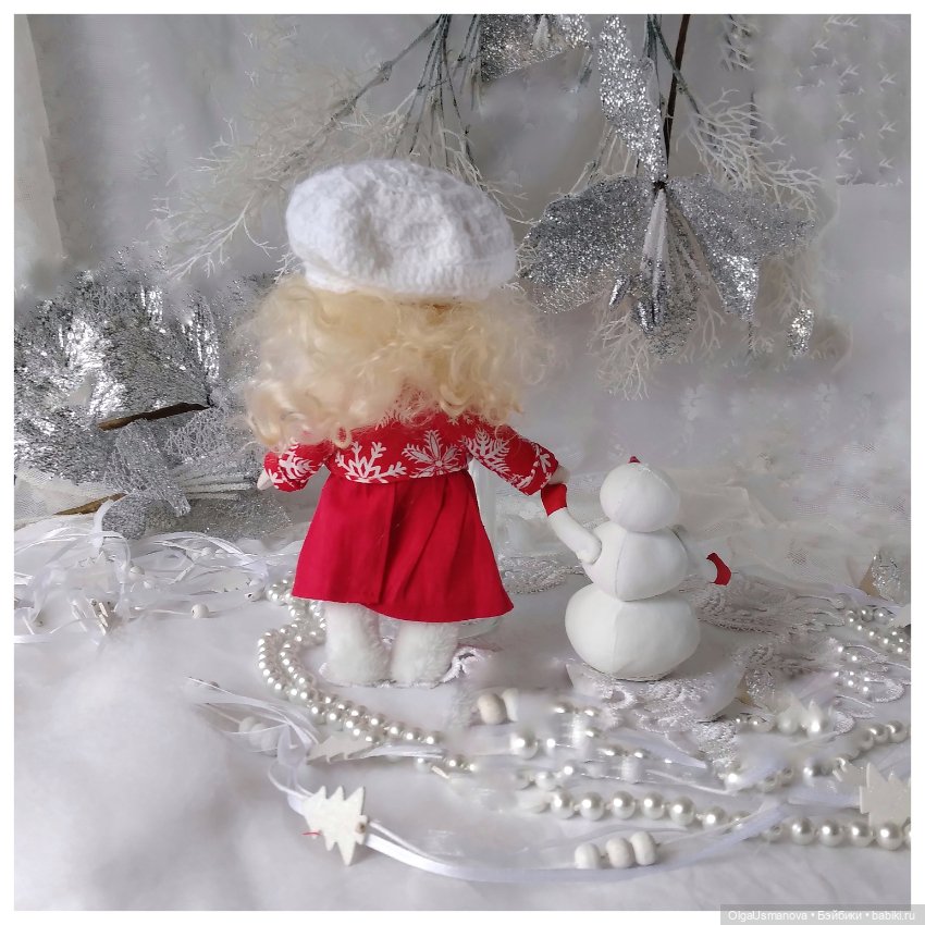 Сонечка и Снеговик — Авторские текстильные куклы: Вальдорфские (фото 3)