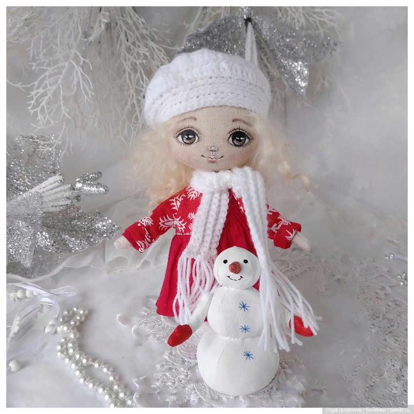 Сонечка и Снеговик — Авторские текстильные куклы: Вальдорфские (фото 4)