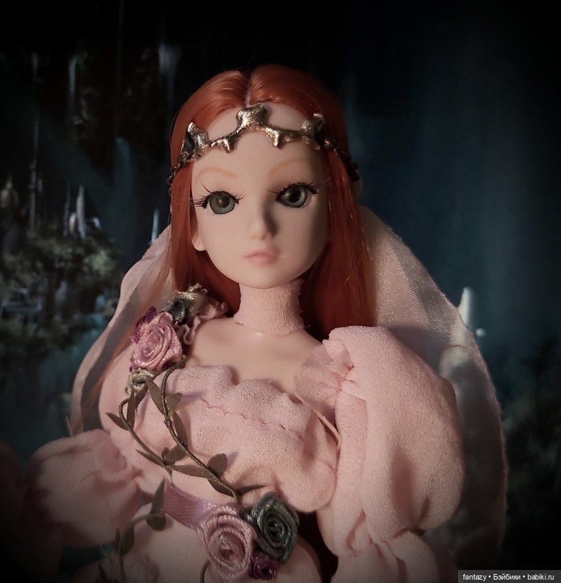 Гибридная кукла на основе тела Полумны Лавгуд. Невеста Лесного Короля