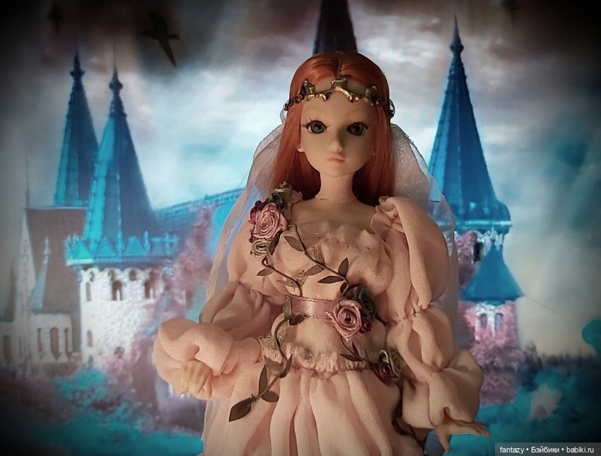 Гибридная кукла на основе тела Полумны Лавгуд. Невеста Лесного Короля (фото 3)