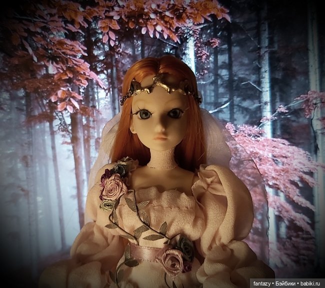 Гибридная кукла на основе тела Полумны Лавгуд. Невеста Лесного Короля (фото 7)