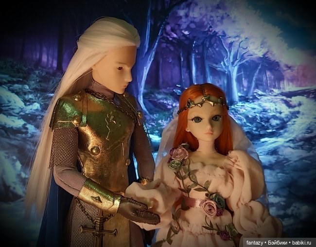 Гибридная кукла на основе тела Полумны Лавгуд. Невеста Лесного Короля (фото 5)