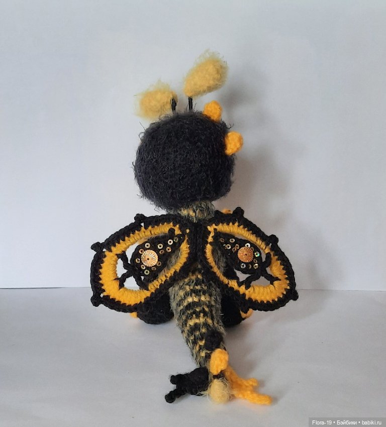 Дракончик Пчёл — Вязаные игрушки и амигуруми: крючком (фото 5)