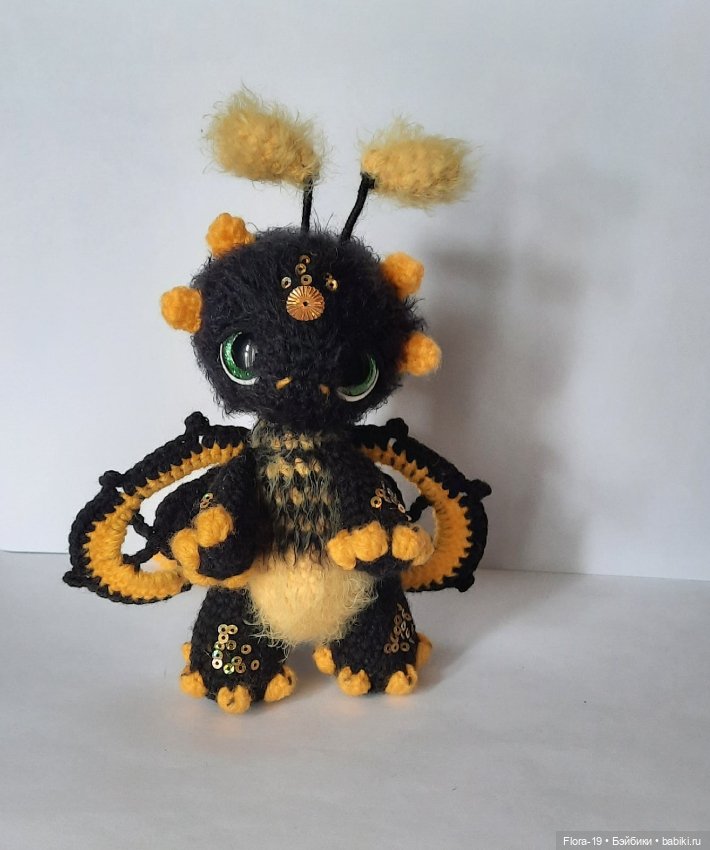 Дракончик Пчёл — Вязаные игрушки и амигуруми: крючком (фото 2)