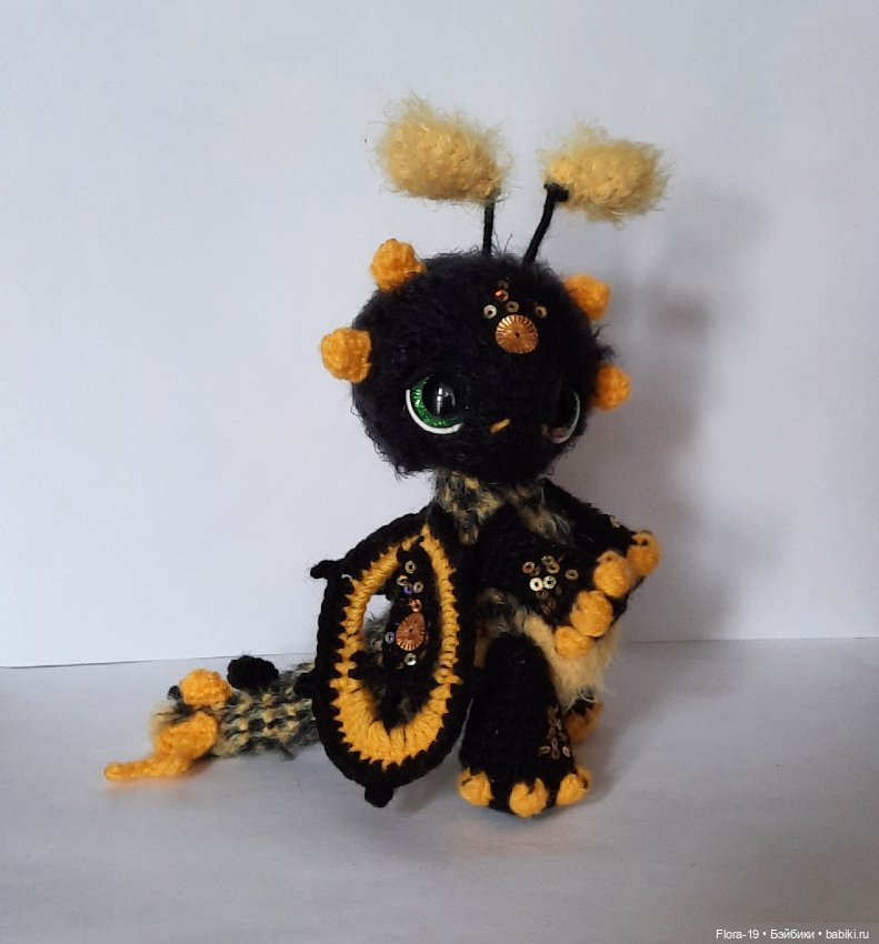 Дракончик Пчёл — Вязаные игрушки и амигуруми: крючком (фото 3)