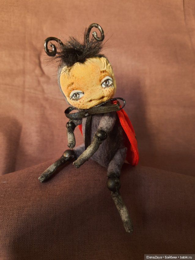 Малышка Мия — Текстильные игрушки и примитивы: кофейные (фото 2)