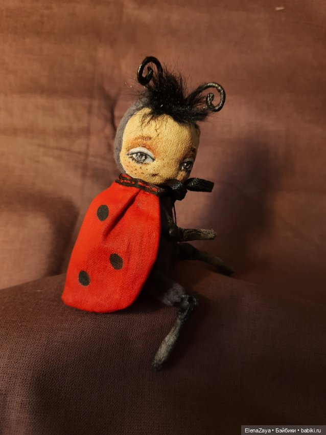 Малышка Мия — Текстильные игрушки и примитивы: кофейные (фото 3)