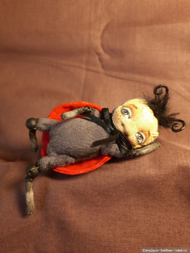 Малышка Мия — Текстильные игрушки и примитивы: кофейные (фото 10)