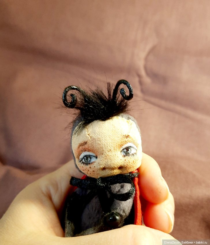 Малышка Мия — Текстильные игрушки и примитивы: кофейные (фото 9)