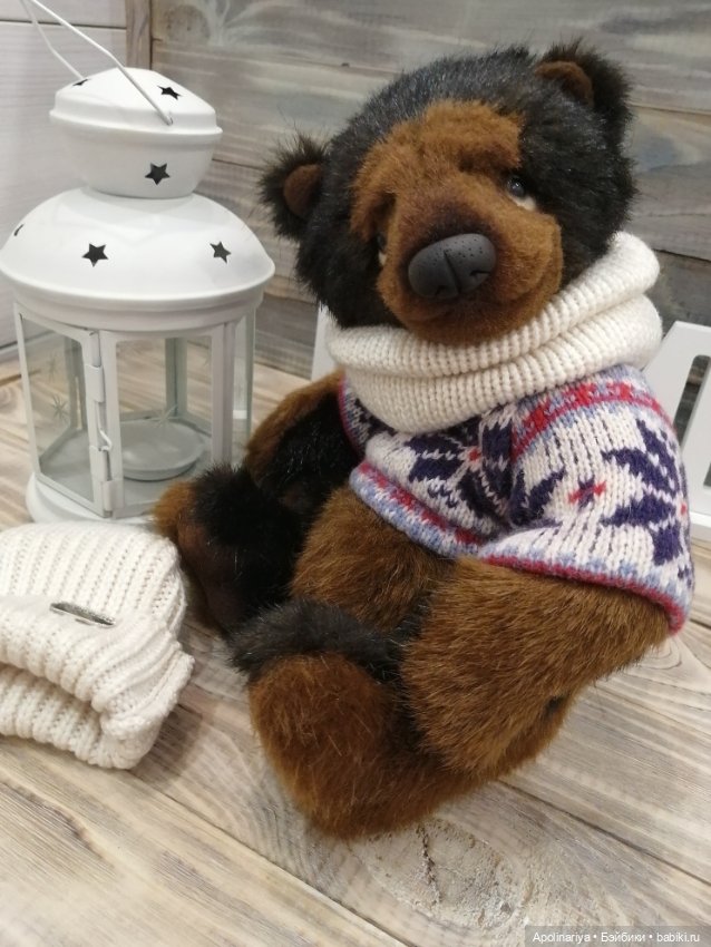 Бруно утеплился — Авторские мишки Тедди и друзья: фото (фото 9)