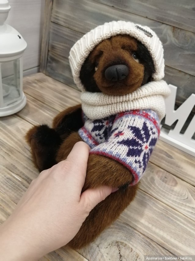 Бруно утеплился — Авторские мишки Тедди и друзья: фото (фото 3)