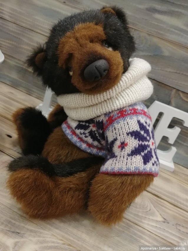 Бруно утеплился — Авторские мишки Тедди и друзья: фото (фото 8)