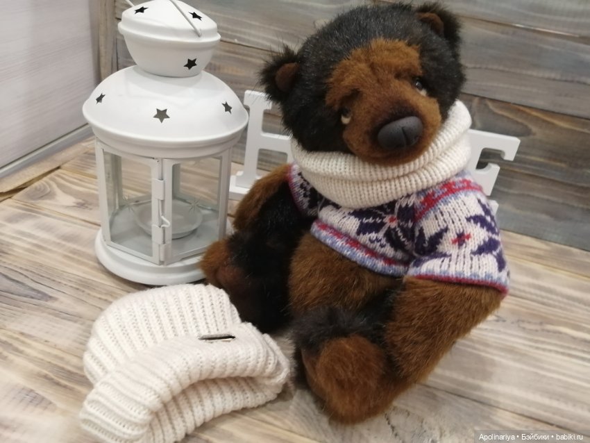 Бруно утеплился — Авторские мишки Тедди и друзья: фото (фото 10)