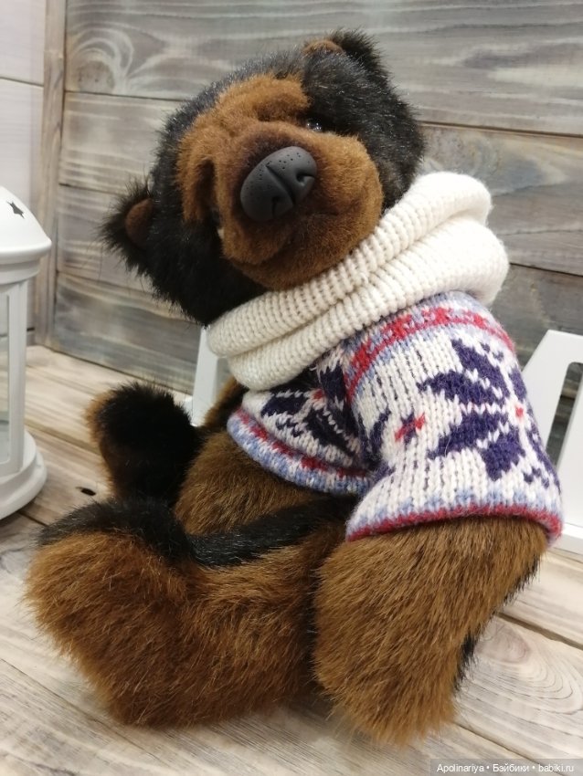 Бруно утеплился — Авторские мишки Тедди и друзья: фото (фото 7)