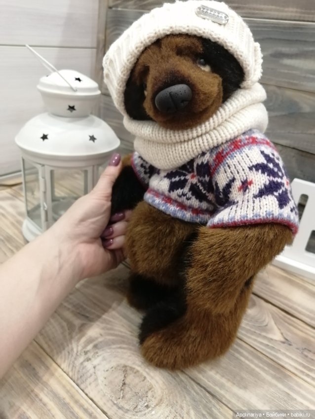 Бруно утеплился — Авторские мишки Тедди и друзья: фото