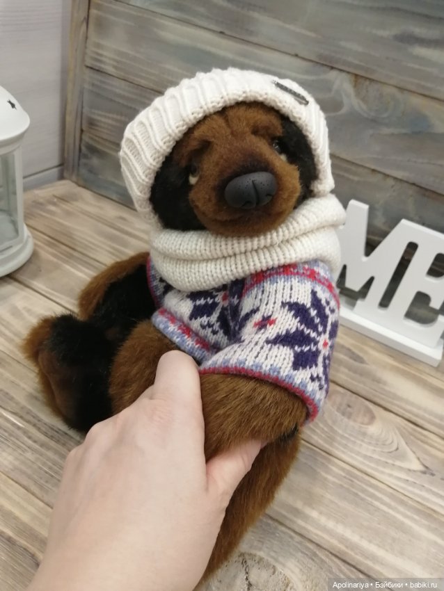 Бруно утеплился — Авторские мишки Тедди и друзья: фото (фото 2)