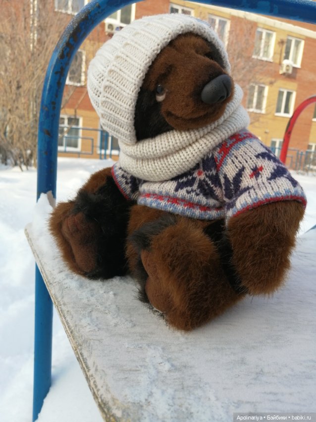 Бруно на прогулке — Авторские мишки Тедди и друзья: фото
