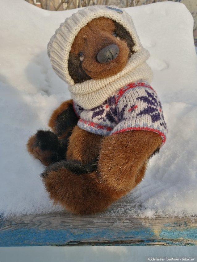 Бруно на прогулке — Авторские мишки Тедди и друзья: фото (фото 3)