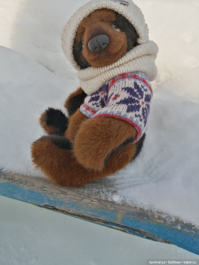 Бруно на прогулке — Авторские мишки Тедди и друзья: фото (фото 5)